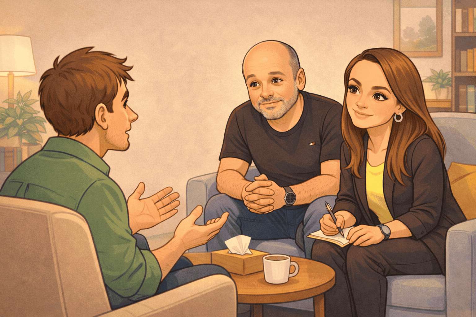 Rozhovor psychologů s klientem